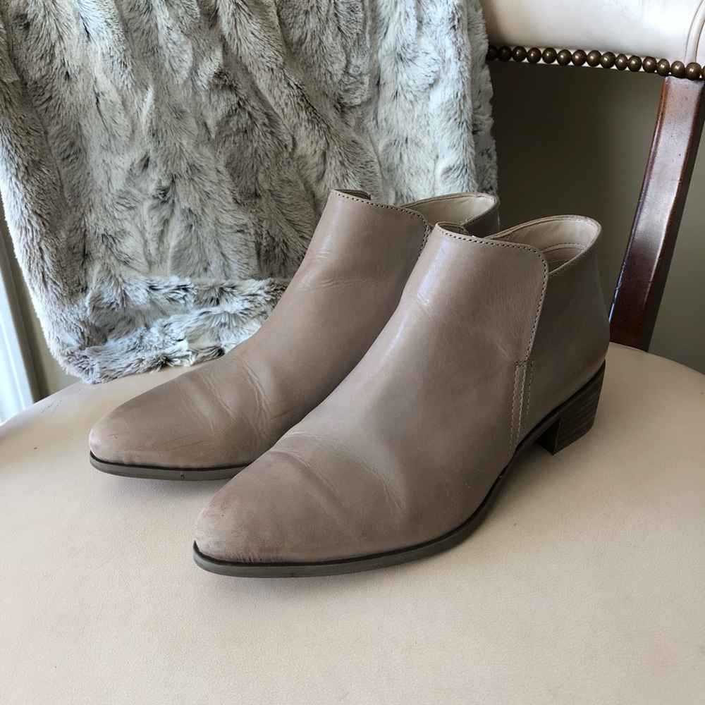 Clarks Marlina sand leather ankle boots